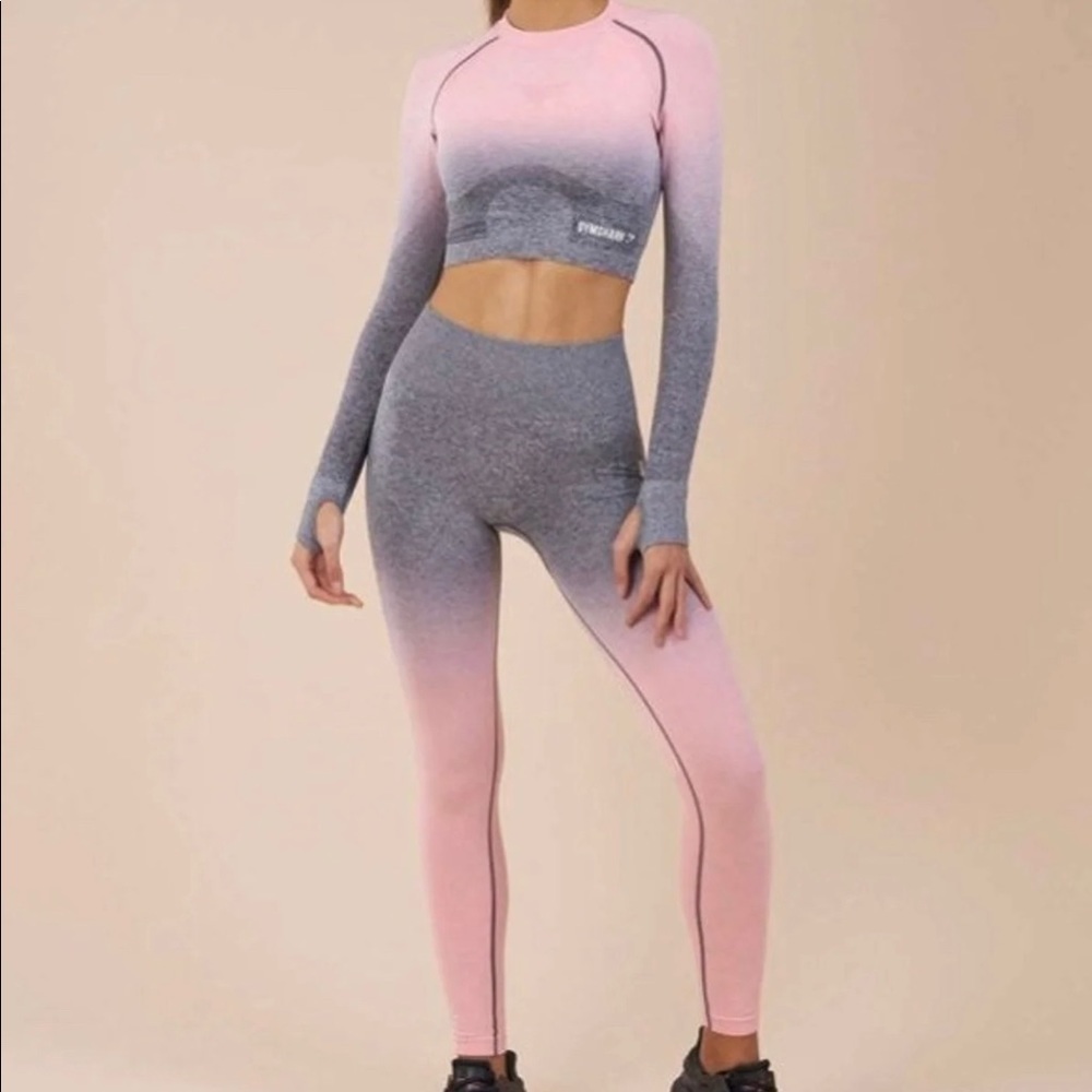 GYMSHARK OMBRE SEAMLESS LEGGINGS SET